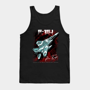 F-15J Eagle nicknamed "Peace Eagle" Japan Air Self Defense Force Fighterjet Tank Top